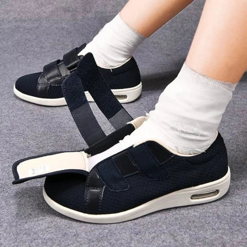 Chaussures orthopédiques mixtes à scratch, trois paires de semelles