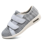 Chaussures orthopédiques mixtes à scratch, trois paires de semelles, gris clair