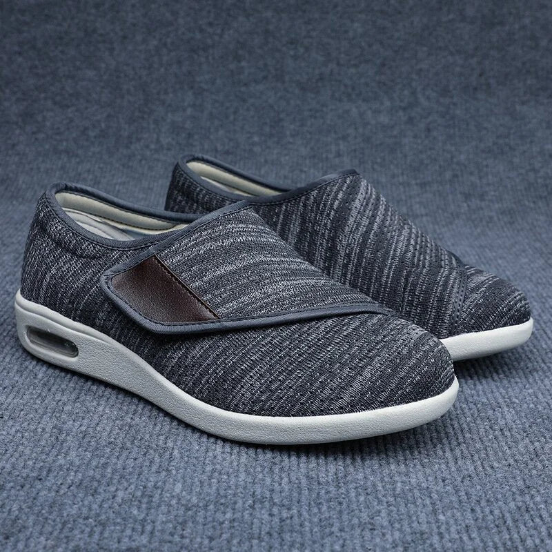 Chaussures orthopédiques unisexe à scratch, deux paires de semelles