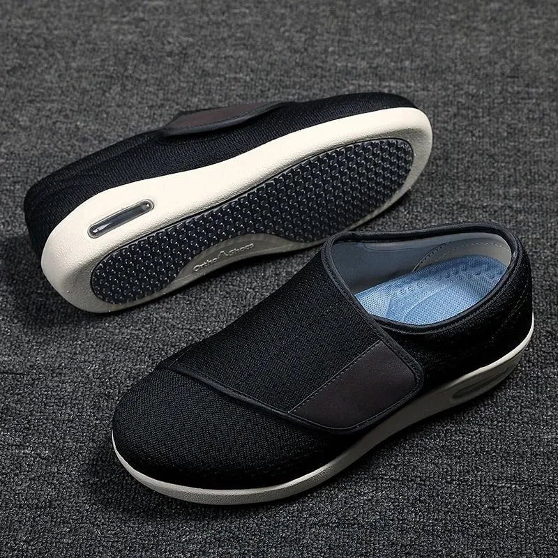 Chaussures orthopédiques unisexe à scratch, deux paires de semelles