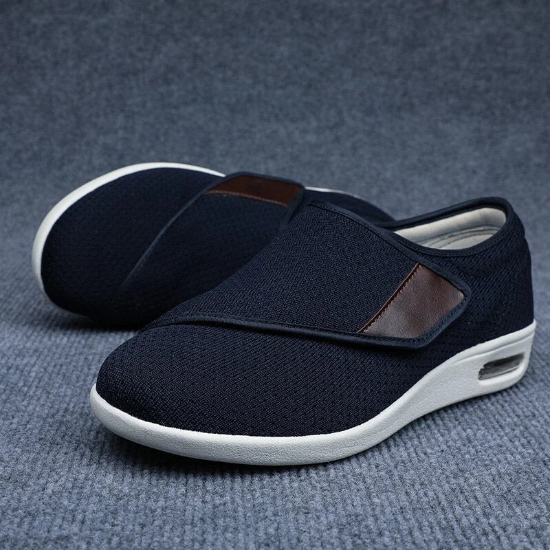 Chaussures orthopédiques unisexe à scratch, deux paires de semelles