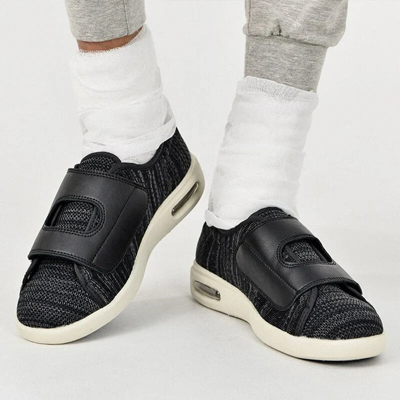 Chaussures orthopédiques unisexe à scratch, semelles amovibles