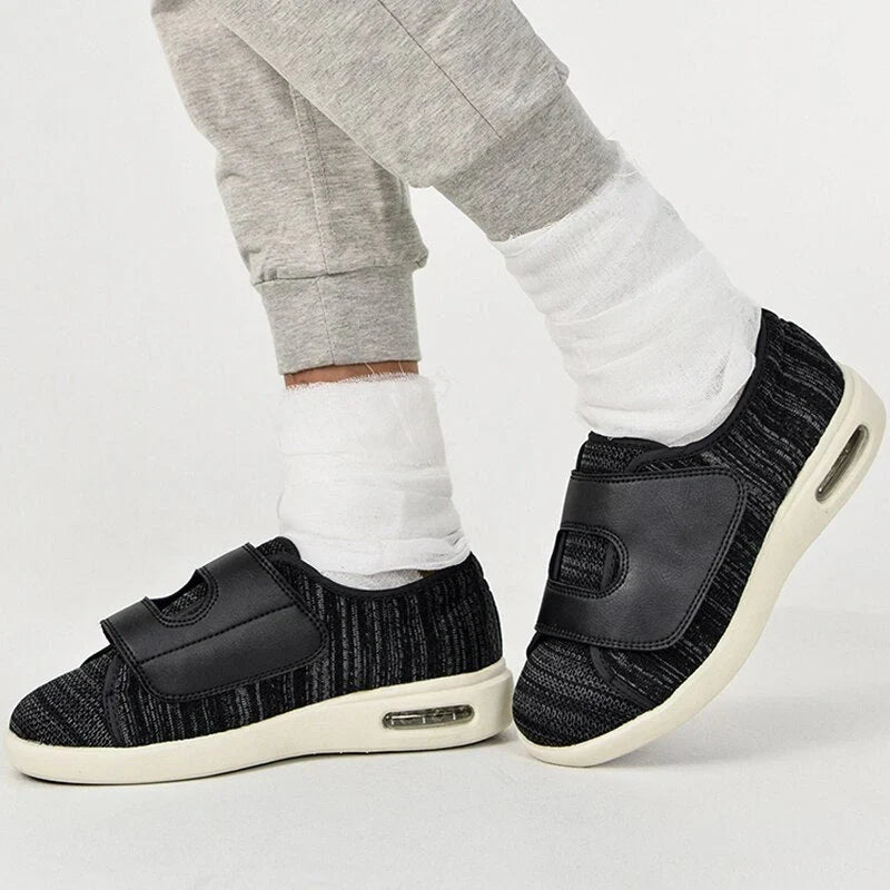 Chaussures orthopédiques unisexe à scratch, semelles amovibles