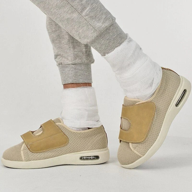 Chaussures orthopédiques unisexe à scratch, semelles amovibles