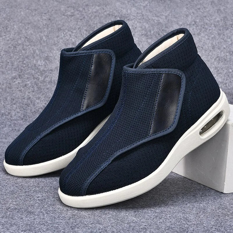 Chaussures orthopédiques larges mixtes à scratch, semelles amovibles