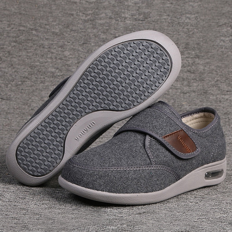 Chaussures orthopédiques mixtes à scratch, semelles amovibles