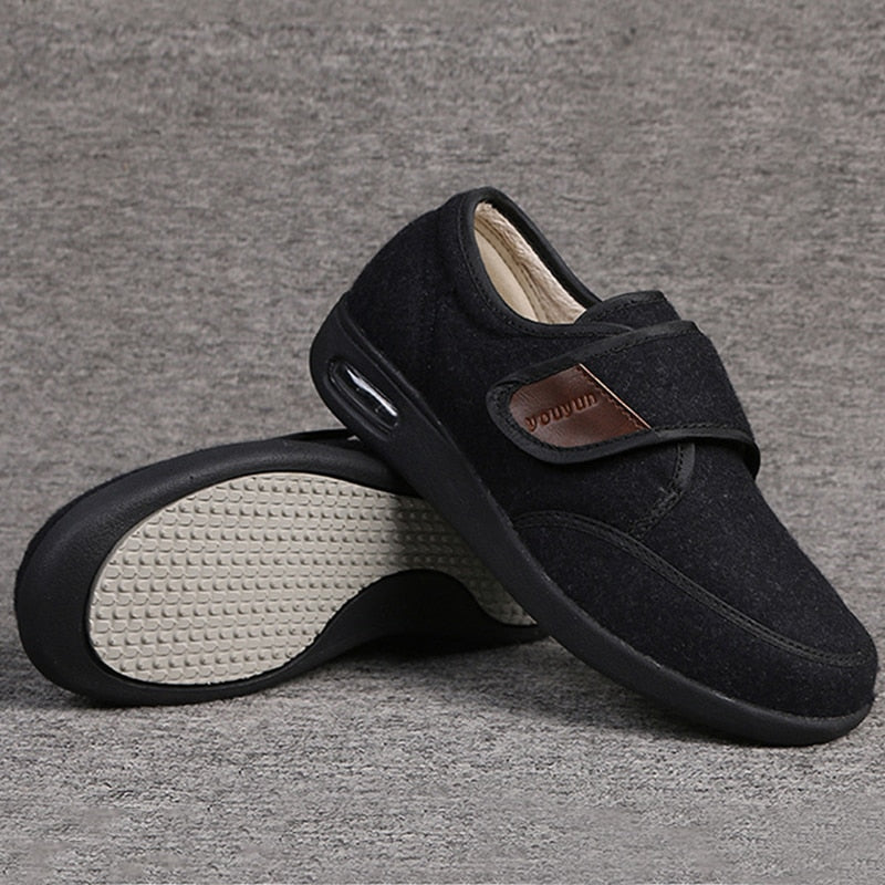 Chaussures orthopédiques mixtes à scratch, semelles amovibles