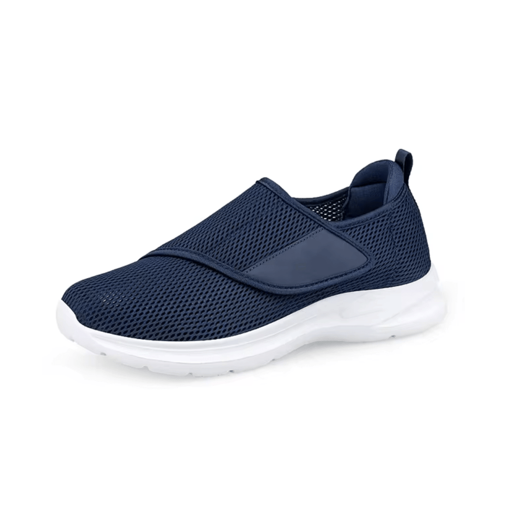 Chaussures orthopédiques femme pour pieds larges, quatre coloris, bleu