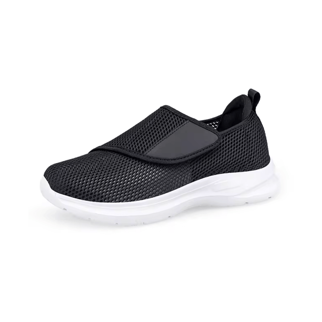 Chaussures orthopédiques femme pour pieds larges, quatre coloris, noir et blanc