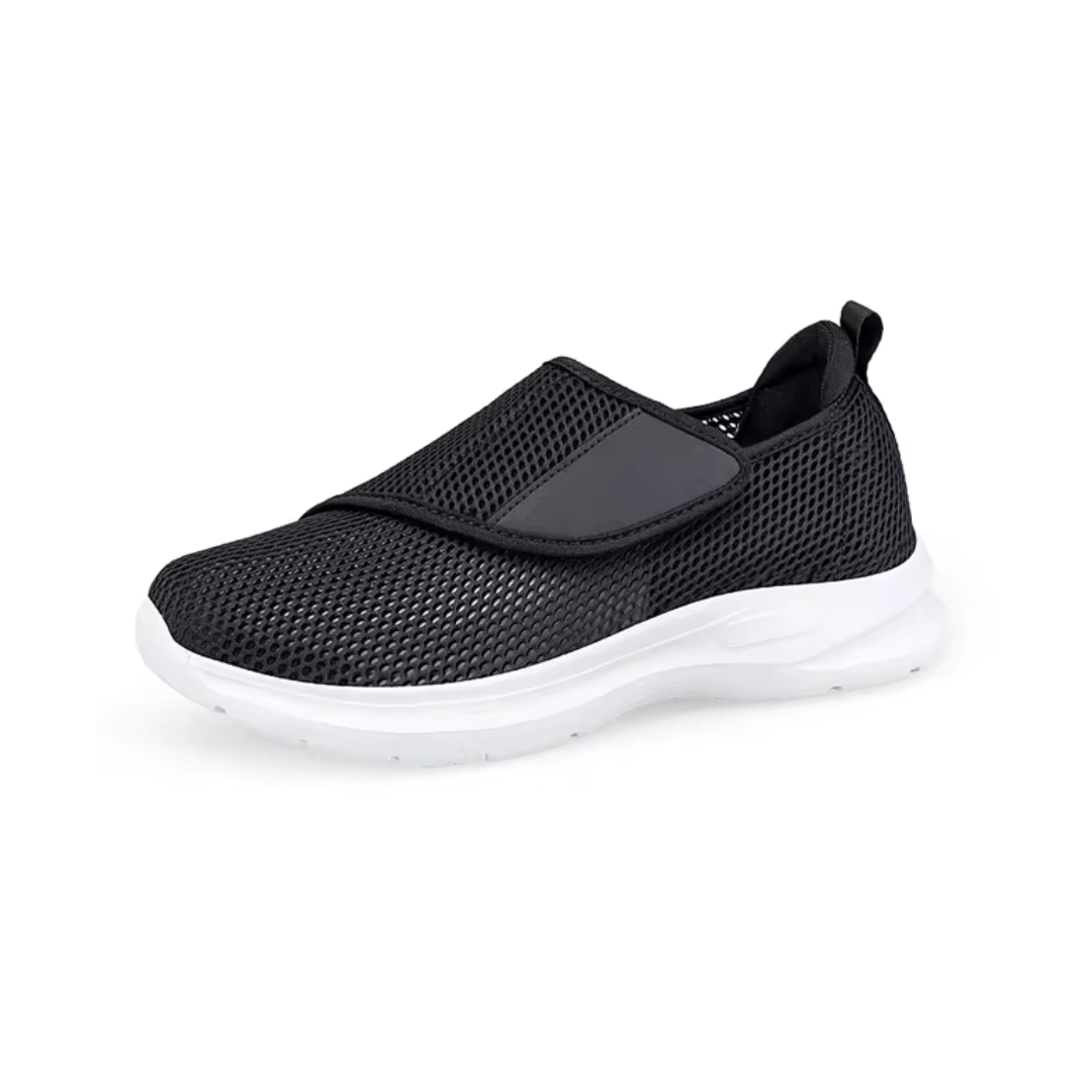 Chaussures orthopédiques femme pour pieds larges, quatre coloris, noir et blanc