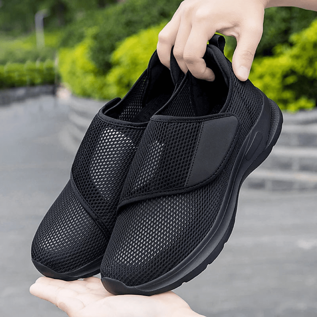 Chaussures orthopédiques femme pour pieds larges, quatre coloris