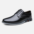 Chaussures orthopédiques homme à lacets, talon bas, noir