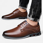 Chaussures orthopédiques homme à lacets, talon bas