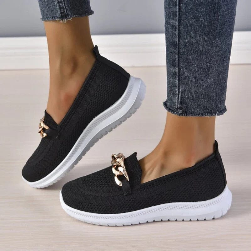 Chaussures orthopédiques femme à zip latéral, semelle antidérapante
