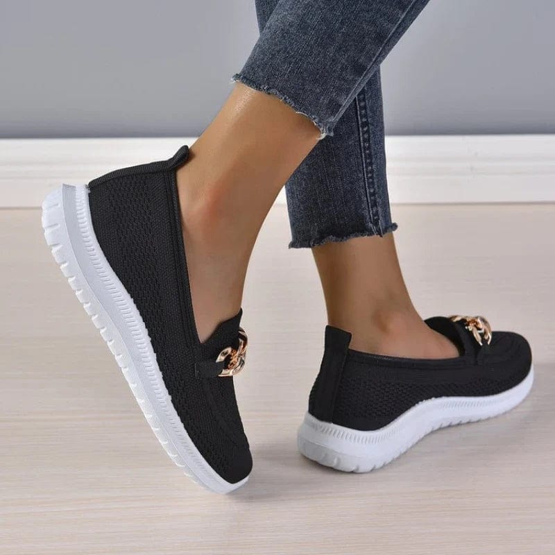 Chaussures orthopédiques femme à zip latéral, semelle antidérapante