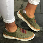 Chaussures orthopédiques femme, semelle antidérapante, du 35 au 43, vert