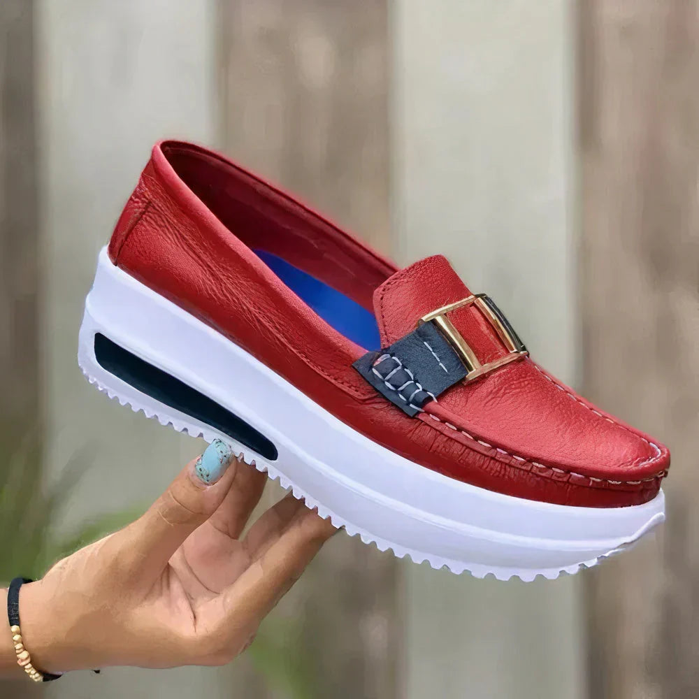 Chaussures orthopédiques femme à enfiler, semelle ergonomique