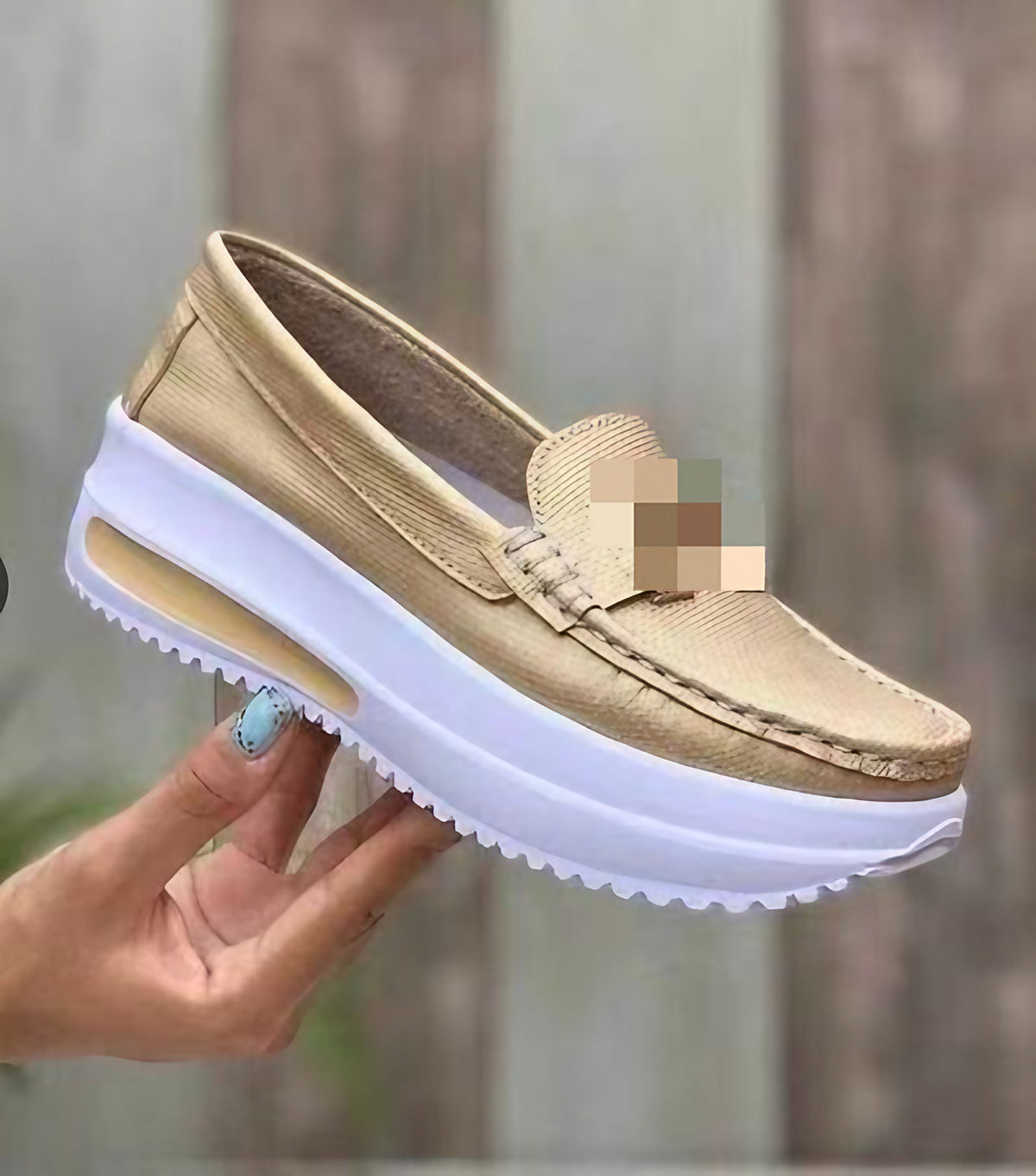 Chaussures orthopédiques femme à enfiler, semelle ergonomique, doré