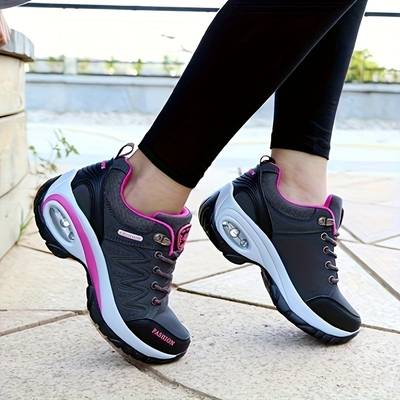 Chaussures orthopédiques femme grises, semelle intérieure anatomique