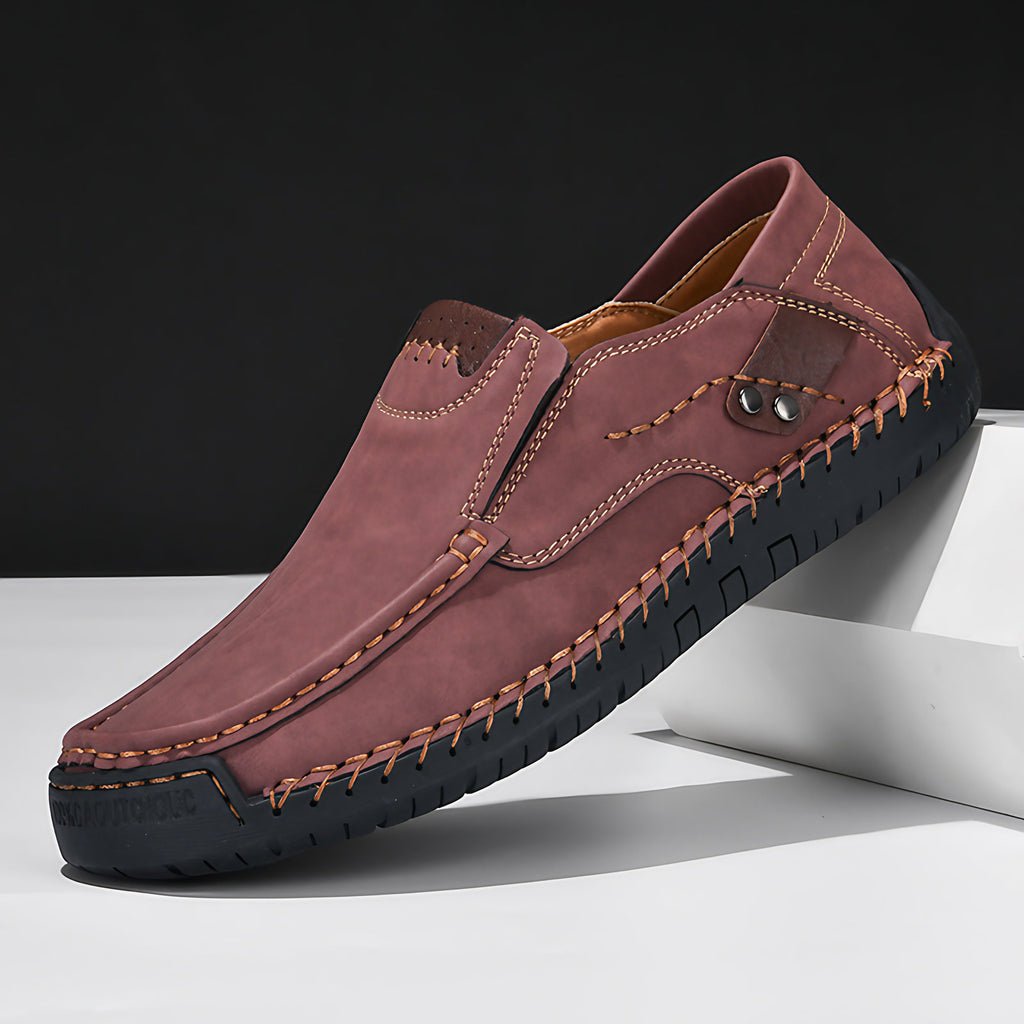 Chaussures orthopédiques homme à enfiler, huit coloris, 38 au 46, rouge
