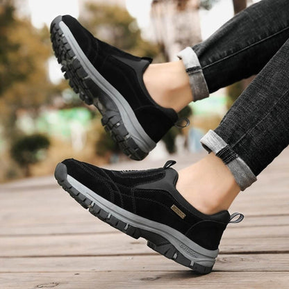 Chaussures orthopédiques homme en maille, avant-pied large