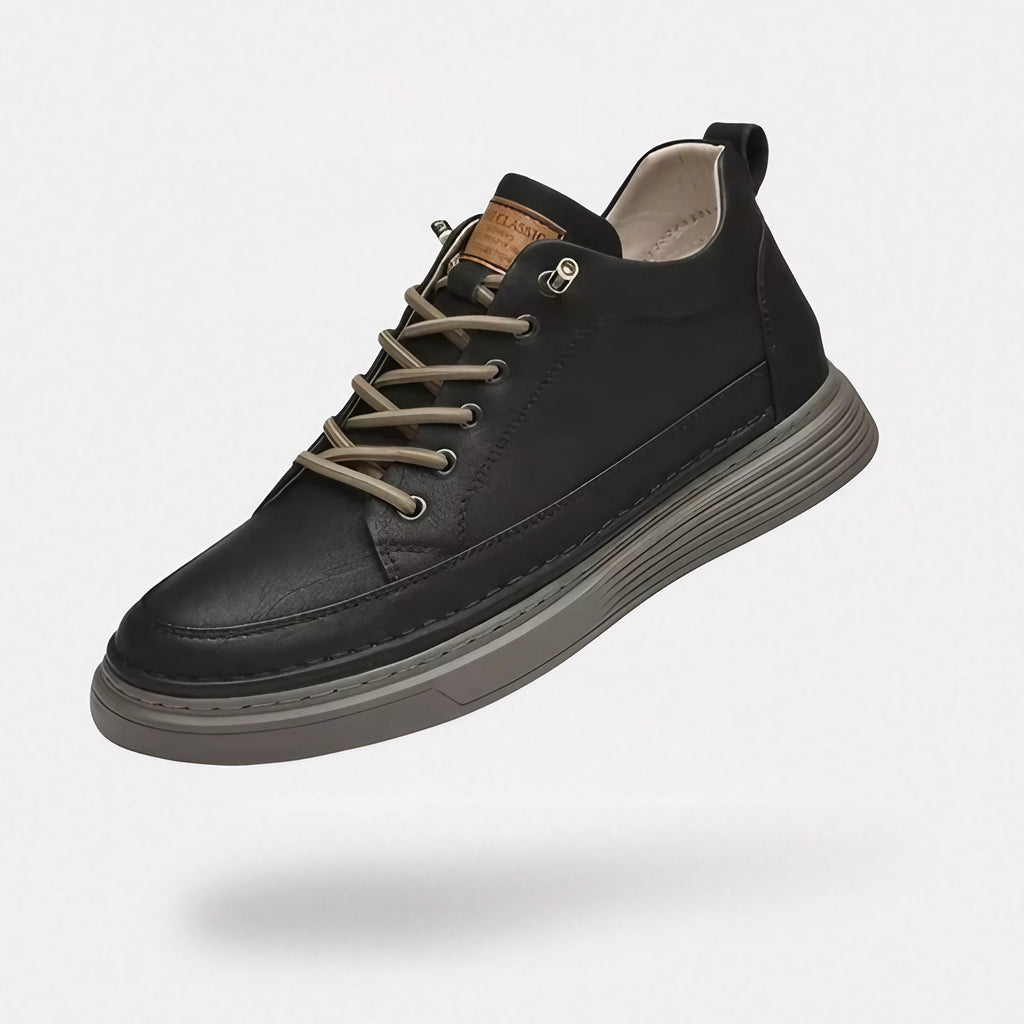 Chaussures orthopédiques homme, semelle ergonomique, 36 au 46, noir (plus que 3 en stock)