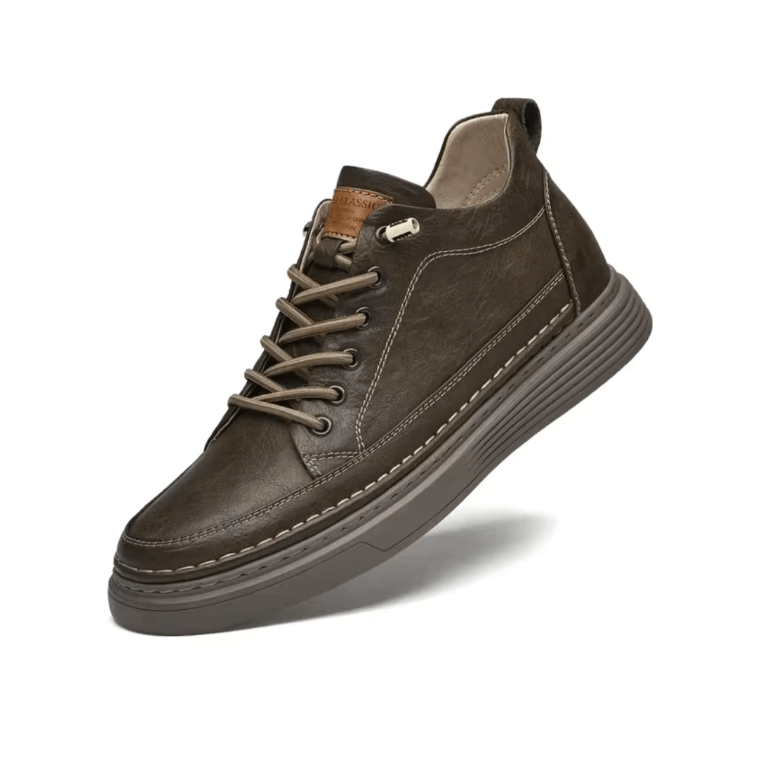 Chaussures orthopédiques homme, semelle ergonomique, 36 au 46, marron selle