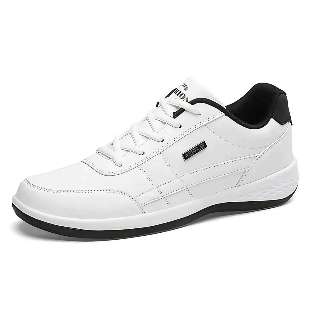 Baskets orthopédiques homme sans lacets, semelle antidérapante, blanc