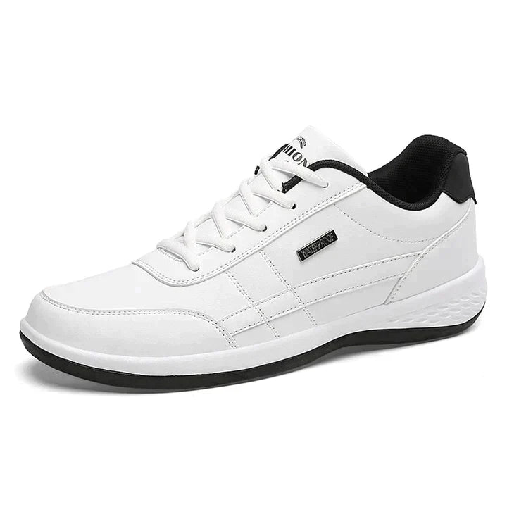 Baskets orthopédiques homme sans lacets, semelle antidérapante, blanc
