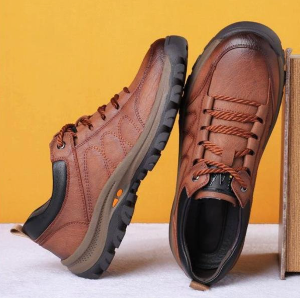 Chaussures orthopédiques homme, semelle épaisse antidérapante