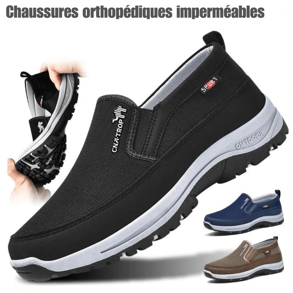 Chaussures orthopédiques homme imperméables, style sport
