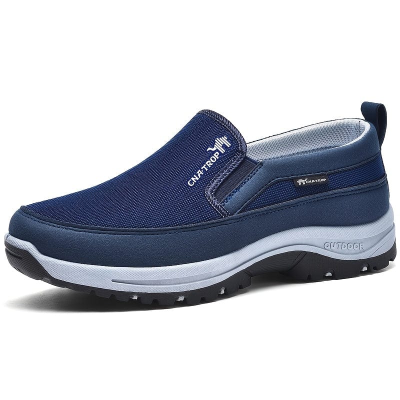 Chaussures orthopédiques homme imperméables, style sport, bleu