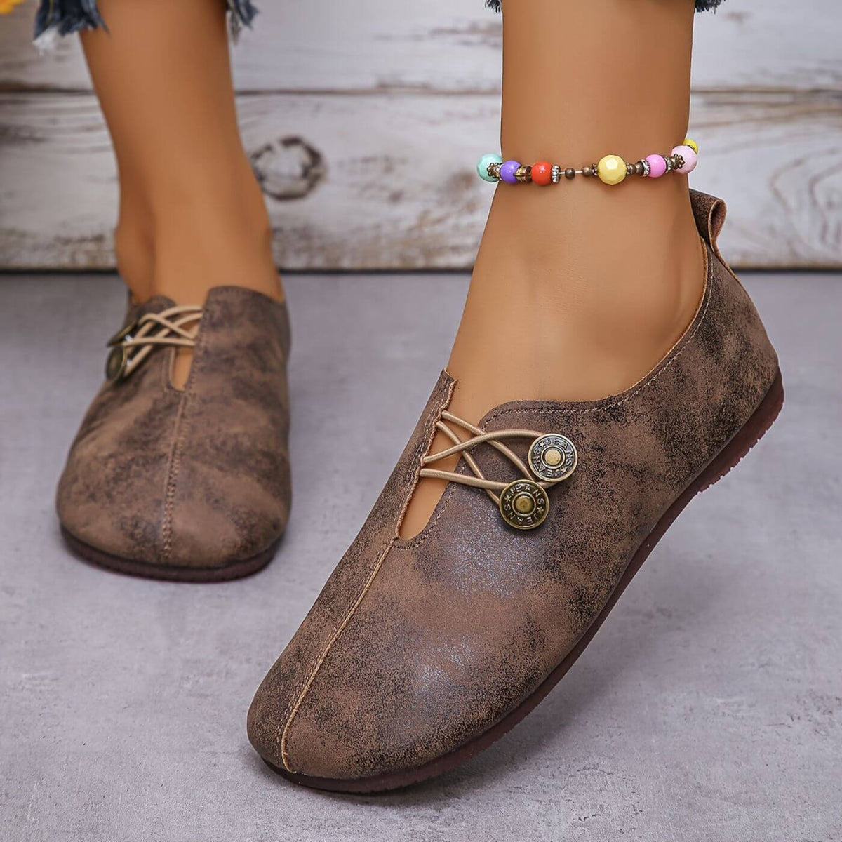 Chaussures orthopédiques femme à enfiler, fermeture élastique