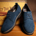 Chaussures oxford homme à laçage fermé, du 39 au 48, bleu