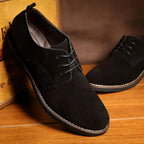Chaussures oxford homme à laçage fermé, du 39 au 48, noir