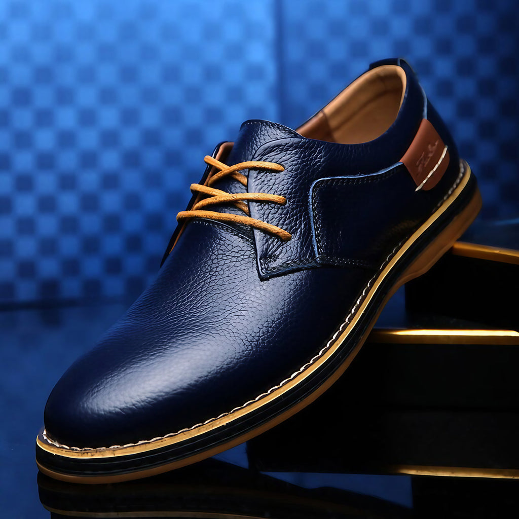 Chaussures de ville homme type oxford, du 38 au 48, bleu