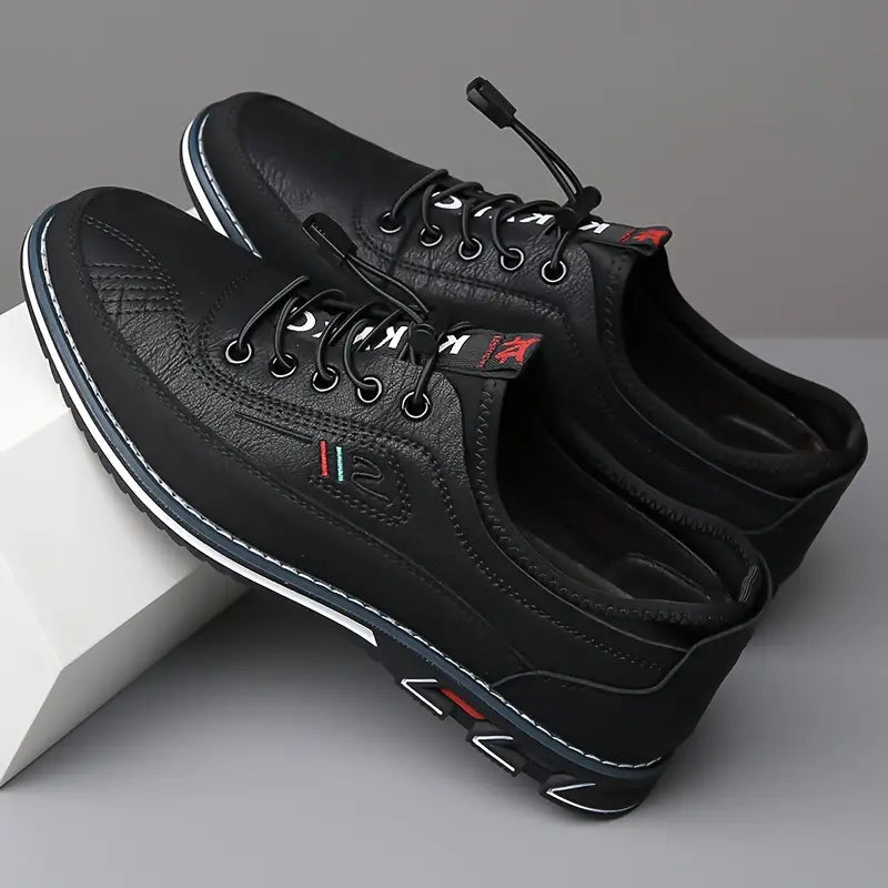 Chaussures Oxford homme à bout rond, semelle plate, cinq coloris