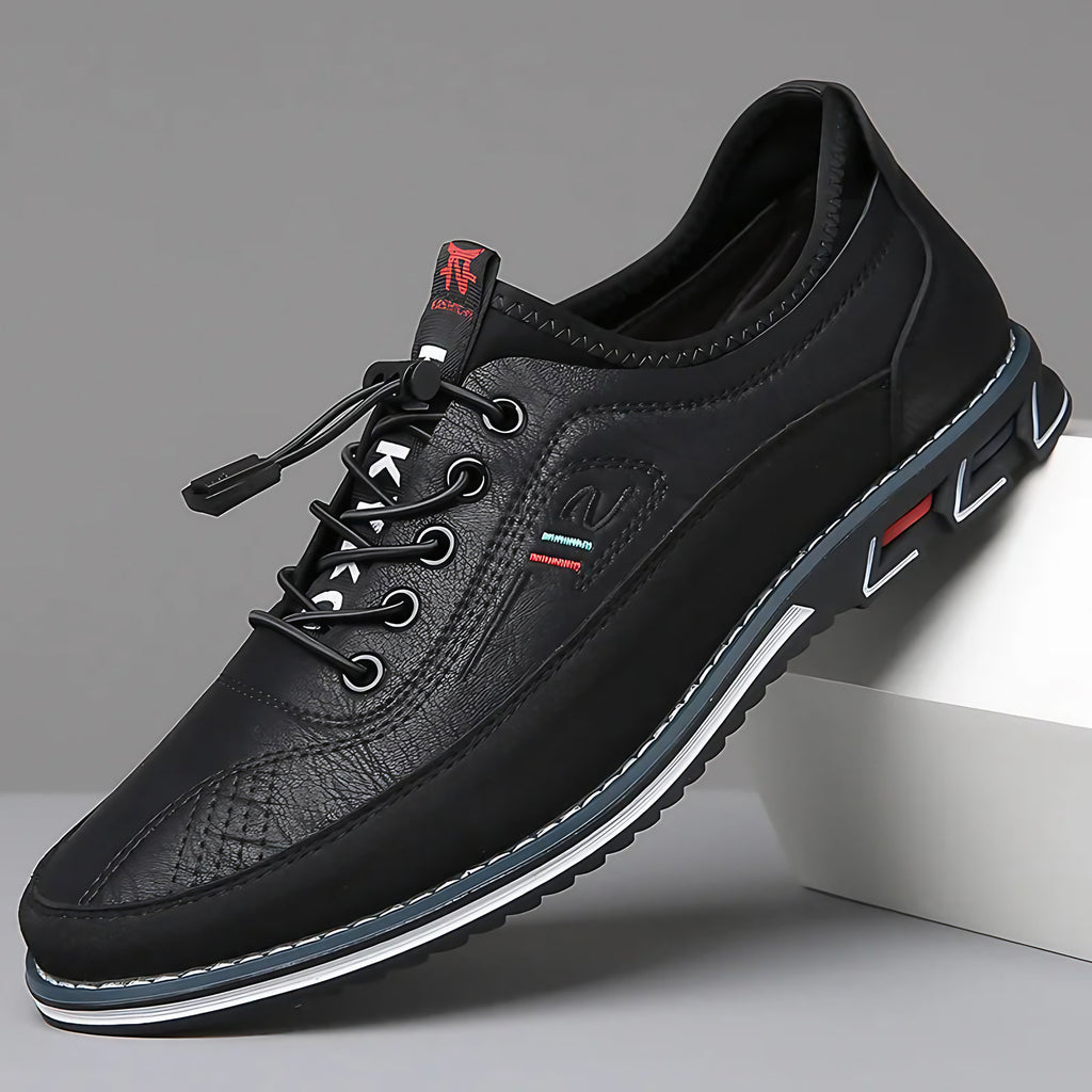 Chaussures Oxford homme à semelle intérieure rembourrée, noir