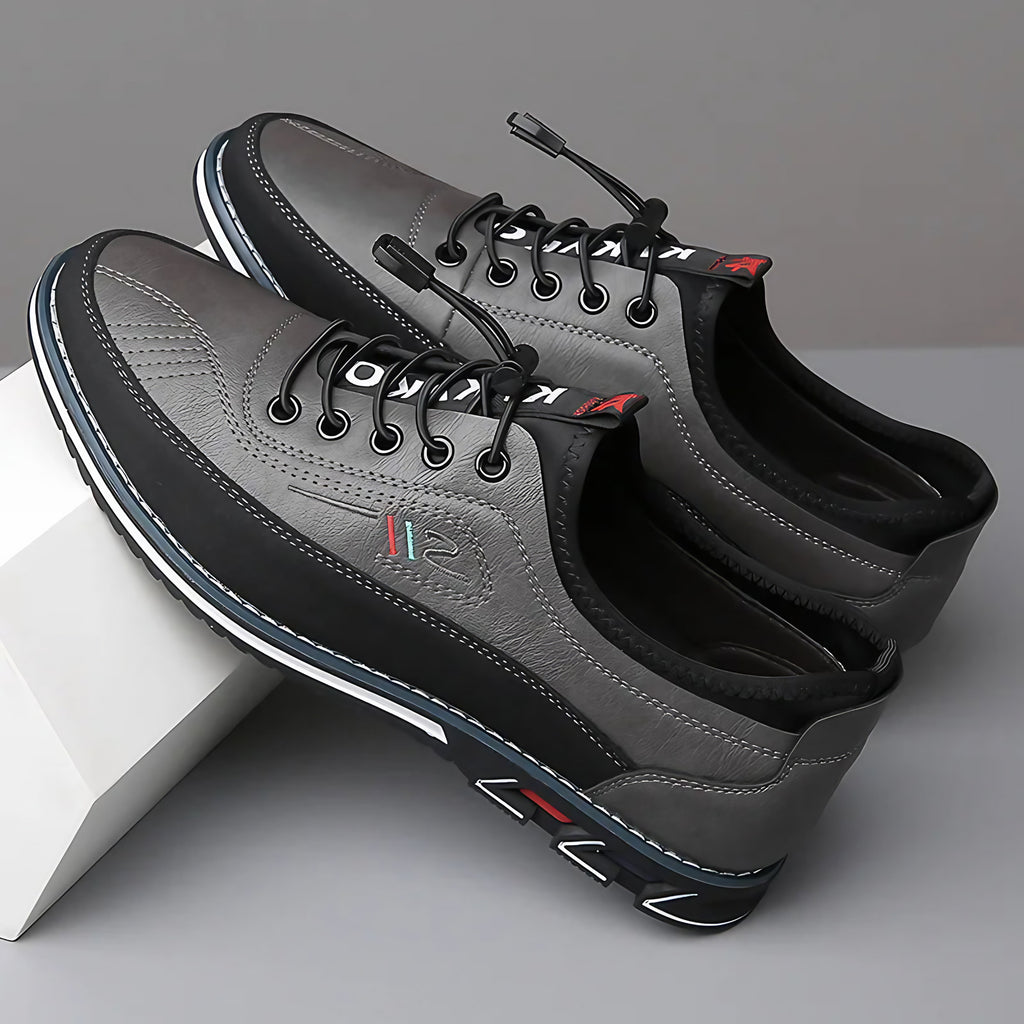 Chaussures Oxford homme à semelle intérieure rembourrée, gris