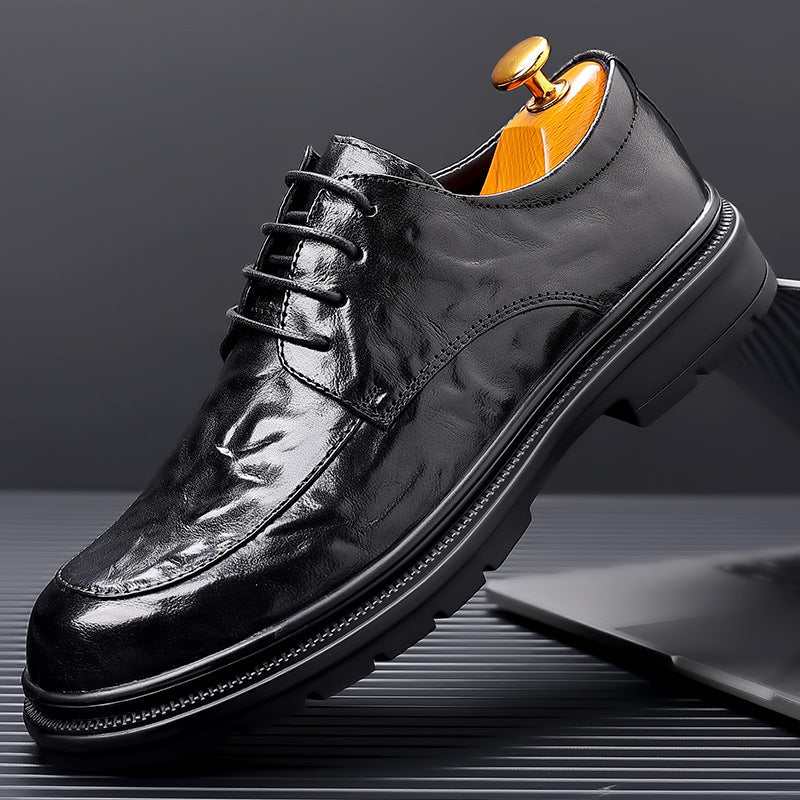 Chaussures Oxford homme à lacets, noir ou marron, du 39 au 48