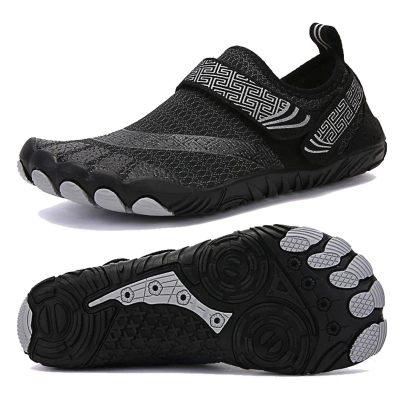 Chaussures aquatiques pieds nus femme et enfant, séchage rapide