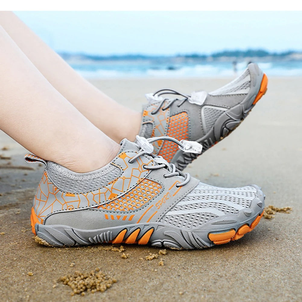 Chaussures pieds nus enfant, semelle souple antidérapante