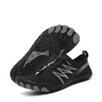 Chaussures pieds nus mixtes, semelle flexible et avant large, noir