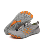 Chaussures pieds nus mixtes, semelle flexible et avant large, gris