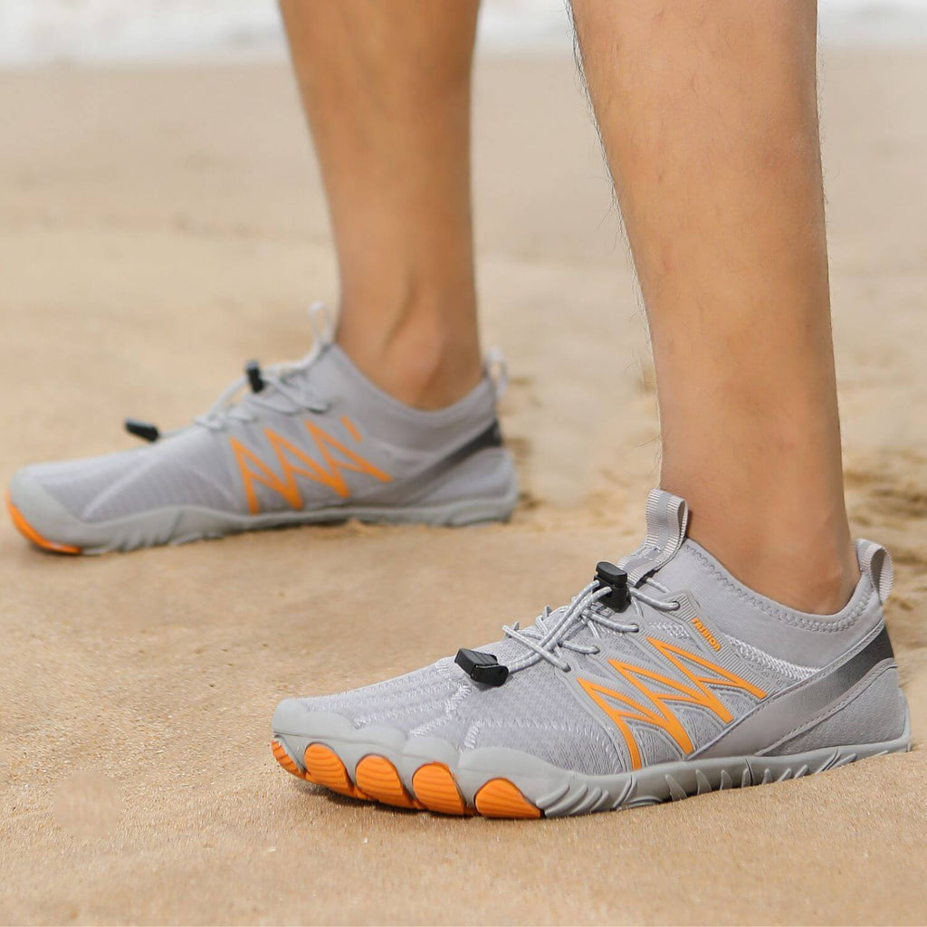 Chaussures pieds nus mixtes, semelle flexible et avant large