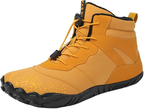 Chaussures pieds nus d'hiver mixtes, semelles de rechange incluses, jaune