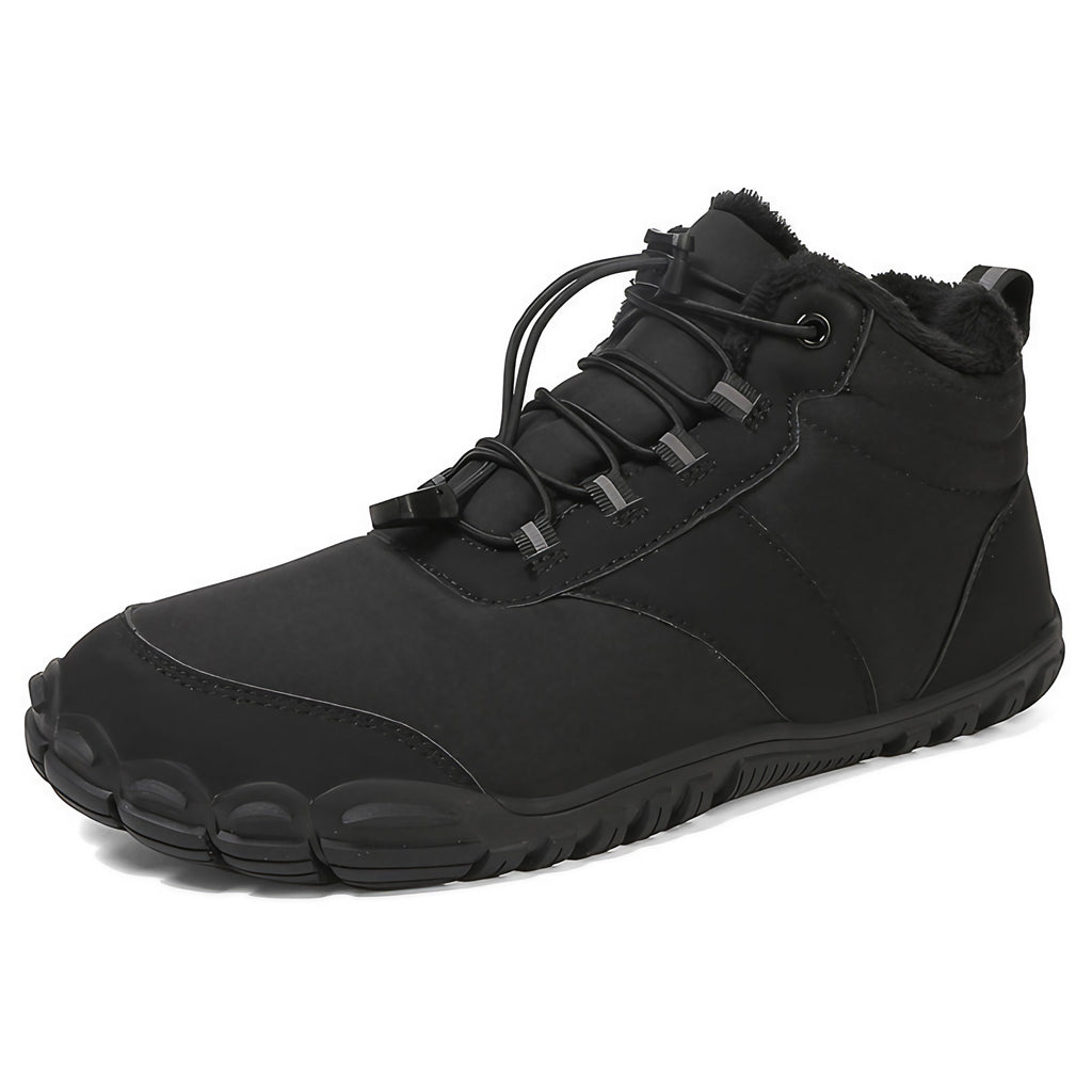 Chaussures pieds nus d'hiver imperméables et fourrées, mixtes, rose
