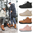 Chaussures pieds nus d'hiver imperméables et fourrées, mixtes