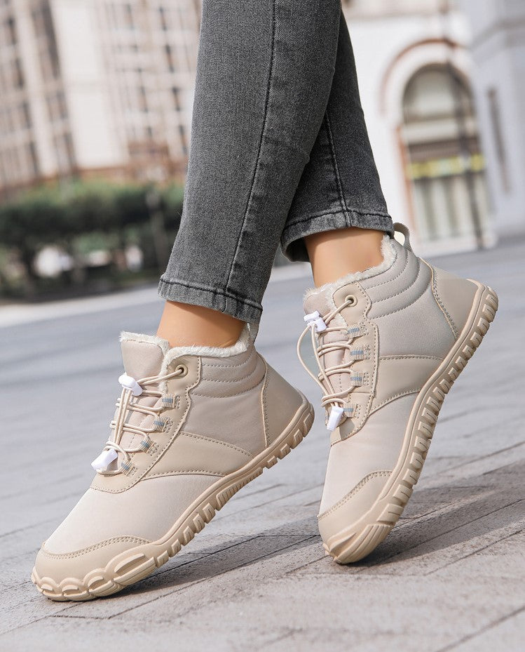 Chaussures pieds nus d'hiver imperméables et fourrées, mixtes