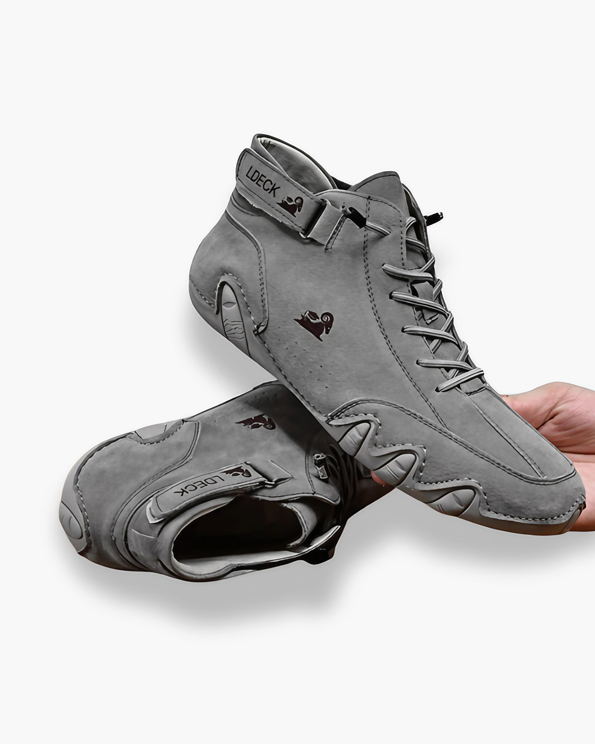 Chaussures pieds nus homme imperméables, semelle antidérapante, gris